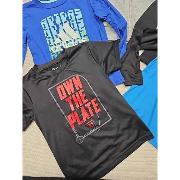 Nike Under Armour Shirt Lot Boys 6 Sweatshirt Long Sleeves Athletic Wear - Picture 2 of 8